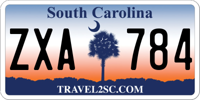 SC license plate ZXA784