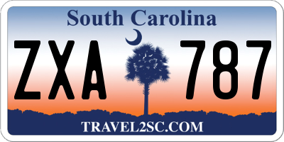 SC license plate ZXA787