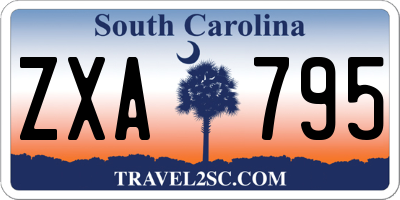 SC license plate ZXA795