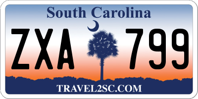 SC license plate ZXA799