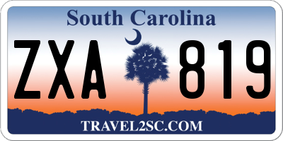 SC license plate ZXA819