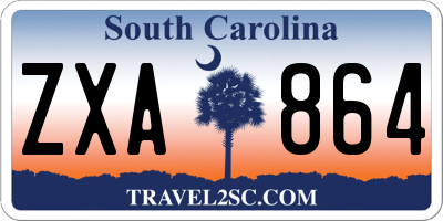 SC license plate ZXA864