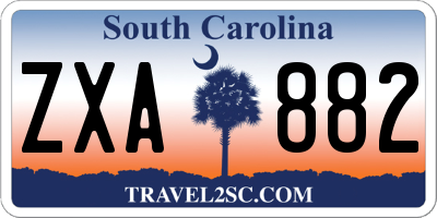 SC license plate ZXA882