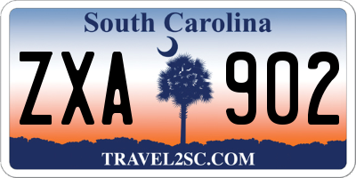 SC license plate ZXA902