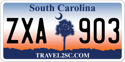 SC license plate ZXA903