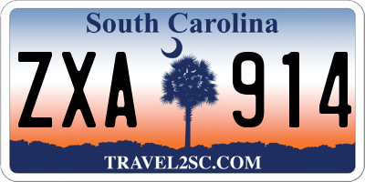 SC license plate ZXA914