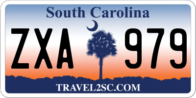 SC license plate ZXA979