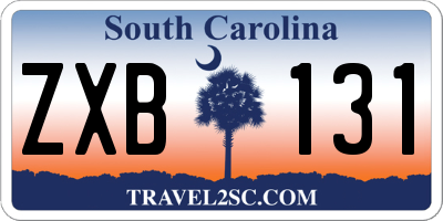 SC license plate ZXB131