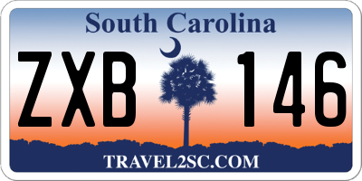 SC license plate ZXB146