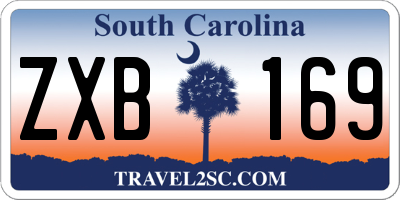 SC license plate ZXB169