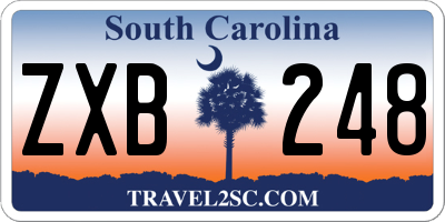 SC license plate ZXB248