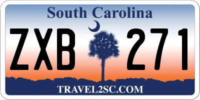 SC license plate ZXB271