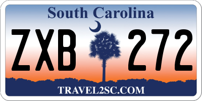 SC license plate ZXB272