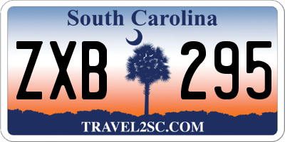 SC license plate ZXB295