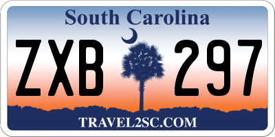 SC license plate ZXB297