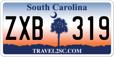 SC license plate ZXB319