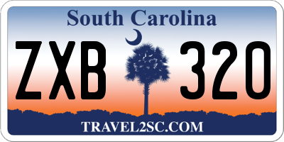 SC license plate ZXB320