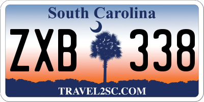 SC license plate ZXB338