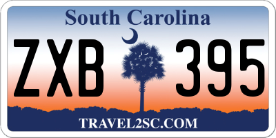 SC license plate ZXB395