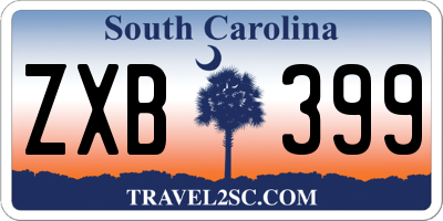 SC license plate ZXB399