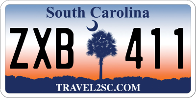 SC license plate ZXB411