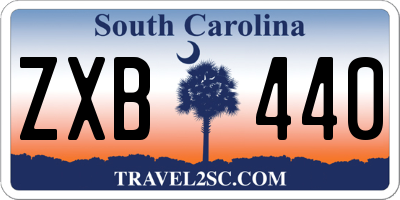 SC license plate ZXB440