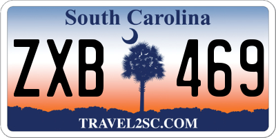 SC license plate ZXB469
