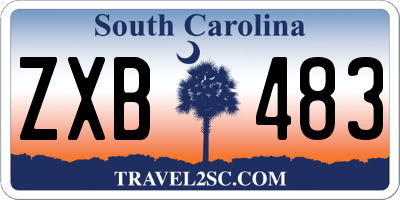 SC license plate ZXB483