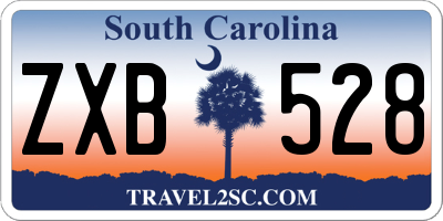 SC license plate ZXB528