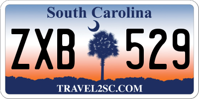 SC license plate ZXB529