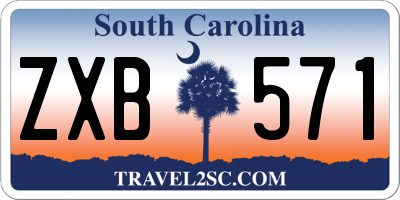 SC license plate ZXB571