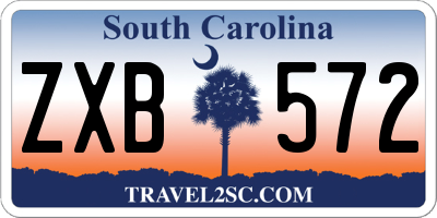 SC license plate ZXB572