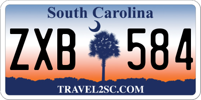 SC license plate ZXB584