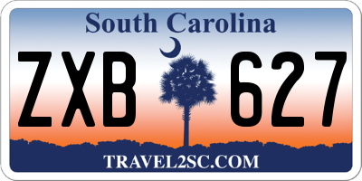 SC license plate ZXB627