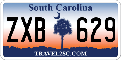 SC license plate ZXB629