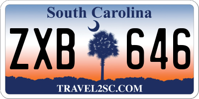 SC license plate ZXB646