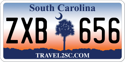 SC license plate ZXB656