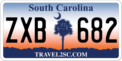 SC license plate ZXB682