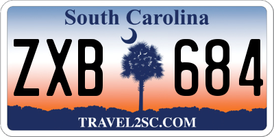 SC license plate ZXB684