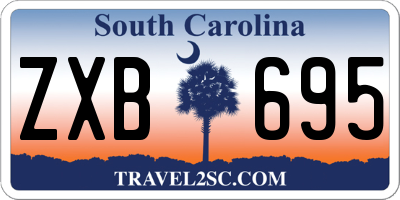 SC license plate ZXB695