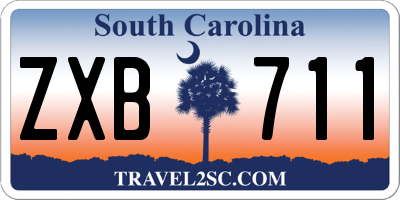 SC license plate ZXB711