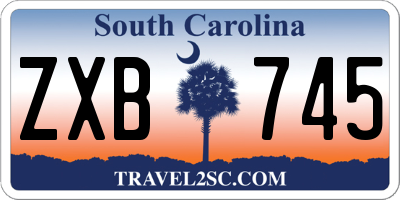 SC license plate ZXB745