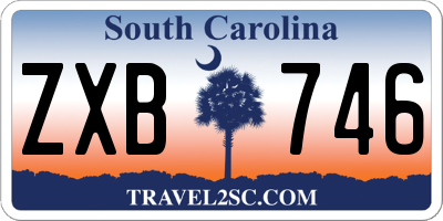 SC license plate ZXB746