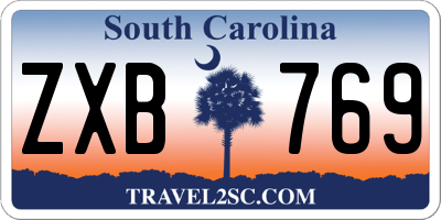 SC license plate ZXB769
