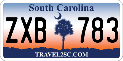 SC license plate ZXB783