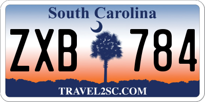 SC license plate ZXB784