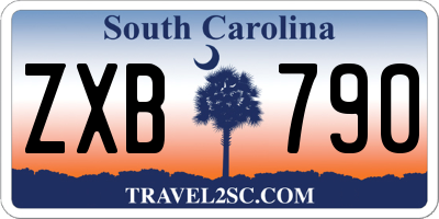 SC license plate ZXB790