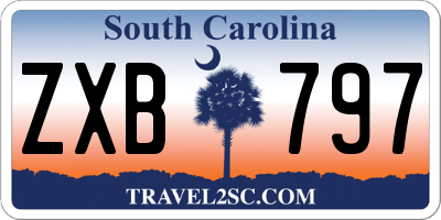 SC license plate ZXB797