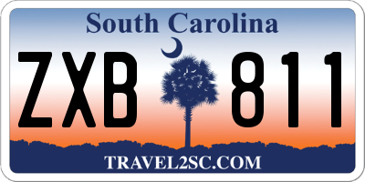 SC license plate ZXB811