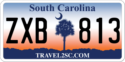 SC license plate ZXB813